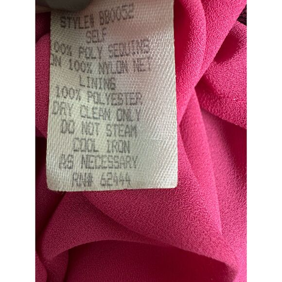 Nicole Miller Collection Vintage 1990s Pink Black Mesh Sequin Slip Dress Size 0 - Picture 4 of 8